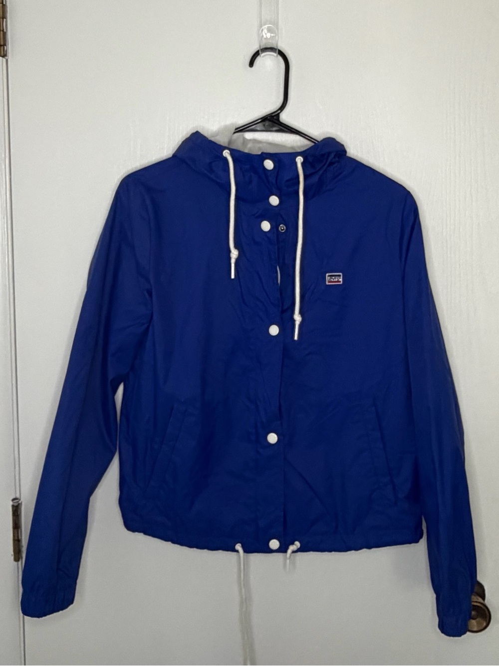 Levi Royal Blue Hooded Windbreaker Jacket